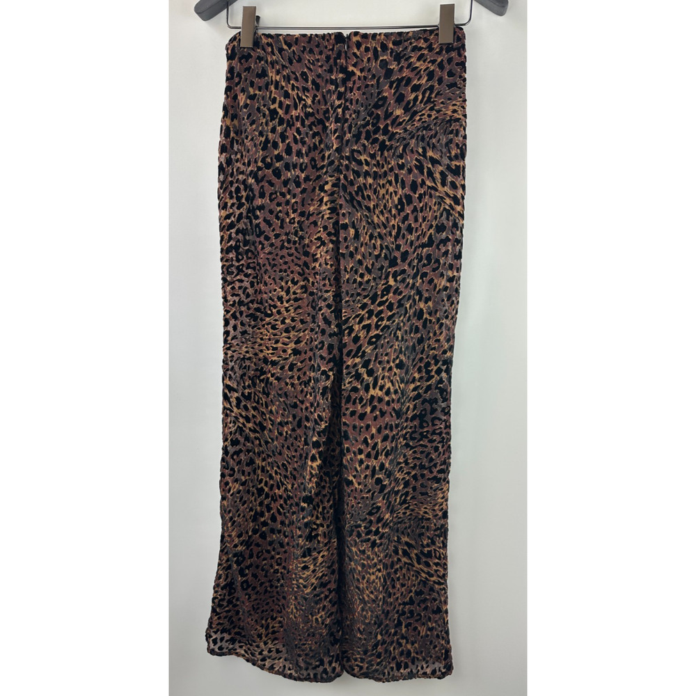 Camila Coelho Revolve Ivanna Pant Animal Leopard Print Burnout Sheer Small Tall - Picture 13 of 16